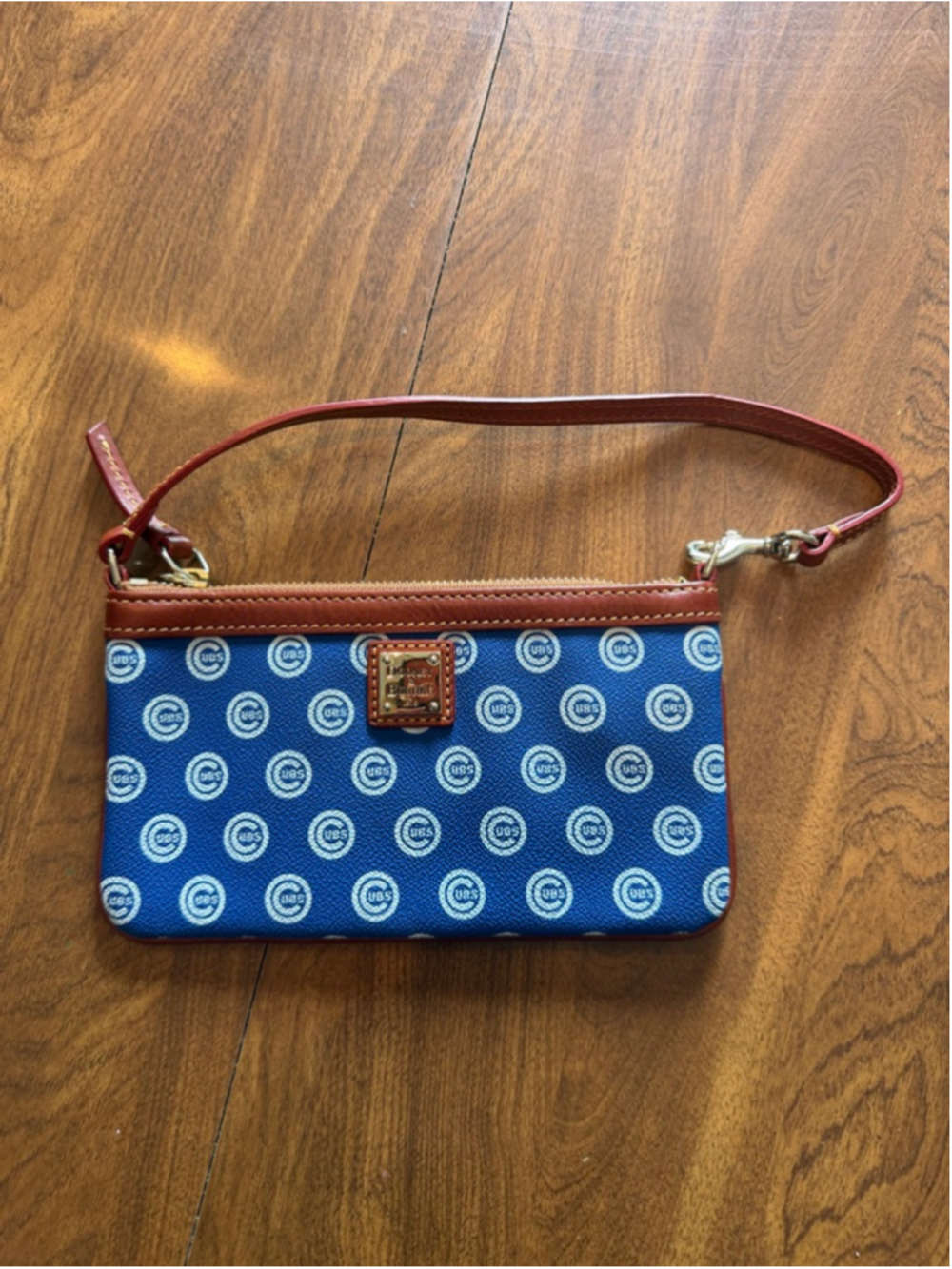 Women's Dooney & Bourke Cubs Clutch & Wristlet One Size Blue Brown